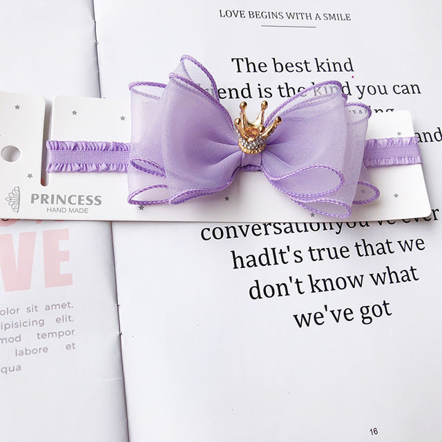 Baby Princess Bow Tiara Hair Band
