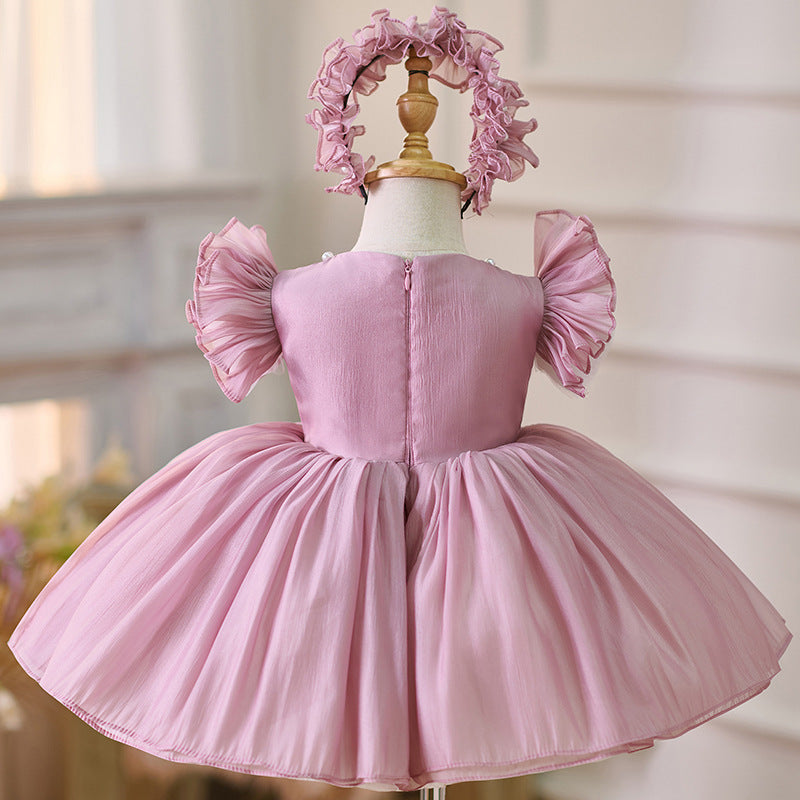 ADDISON DRESS - Bean Pink