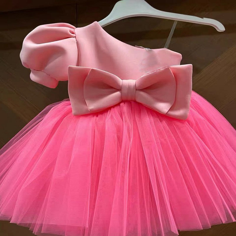 Off-the-shoulder Puff Sleeve Party Dress