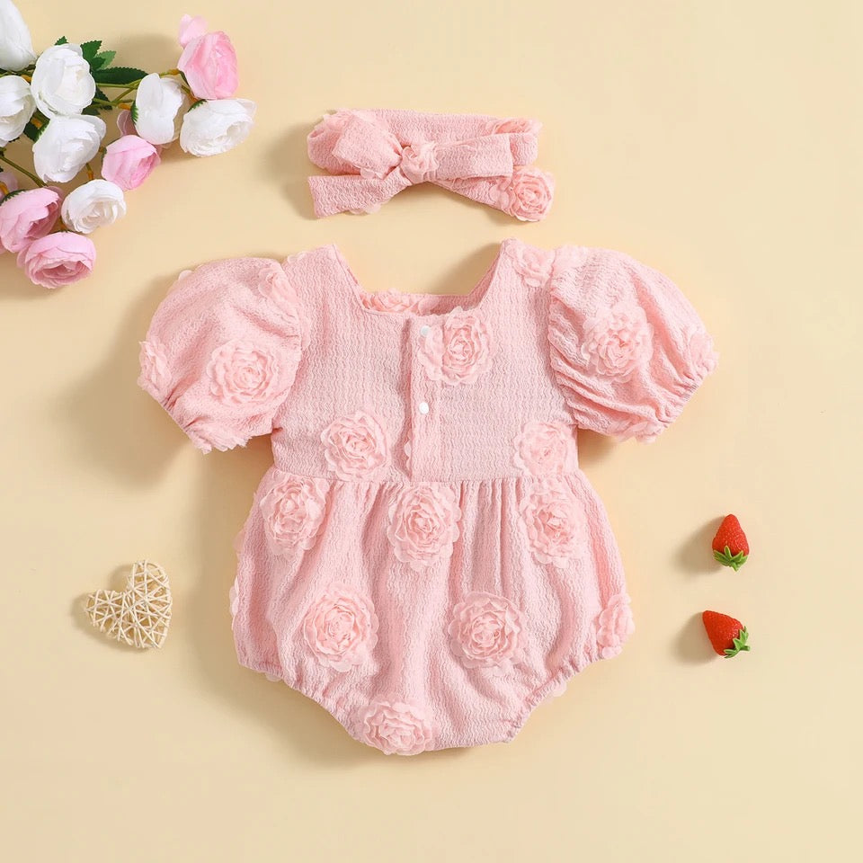 ROSIE ROMPER SET - Pink