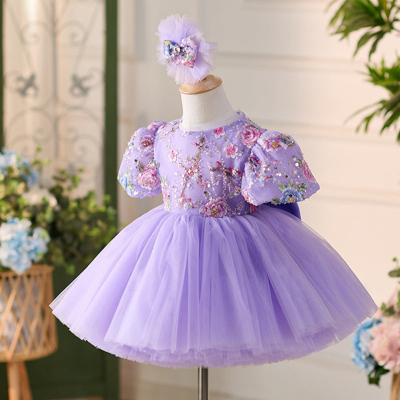 New Dream Purple Mori Style FARCENT Puff Sleeve Tulle Tutu Skirt