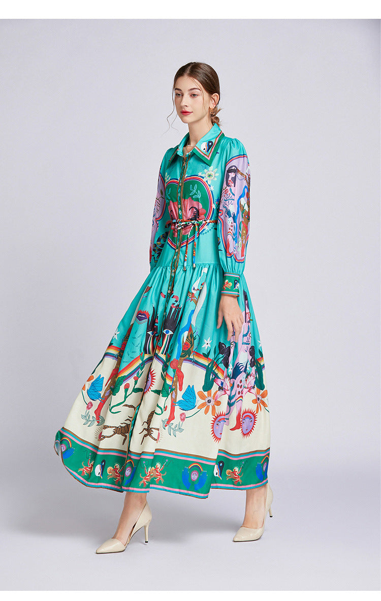 Women's High-end Affordable Luxury Temperament Cinched Waist Slim-fit Dress