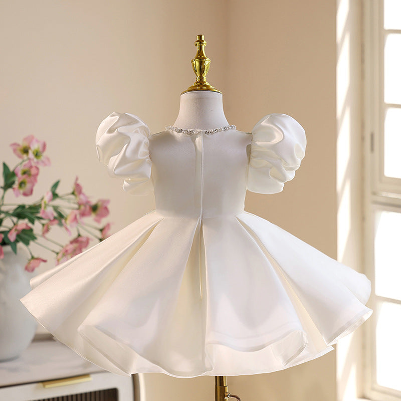 Light Luxury Minority Girls Performance Flower Girl Wedding Dress