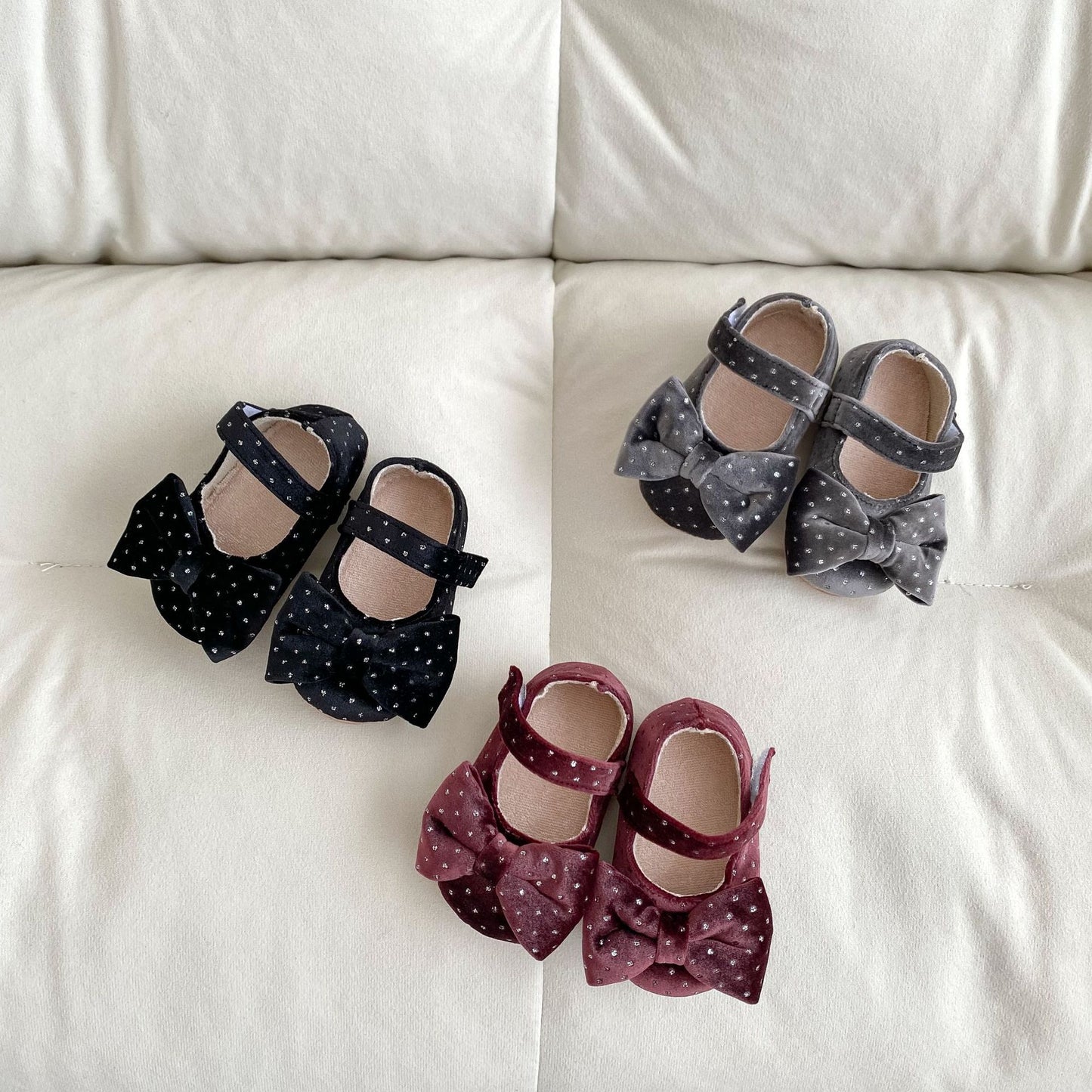 Spring And Autumn Baby Girl Toddler Shoes Big Bow Cute