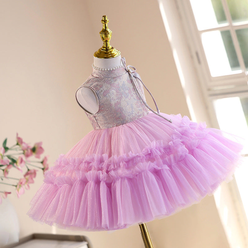 Children's Dress Princess Dress Girls' Piano Performance Tulle Tutu High Sense