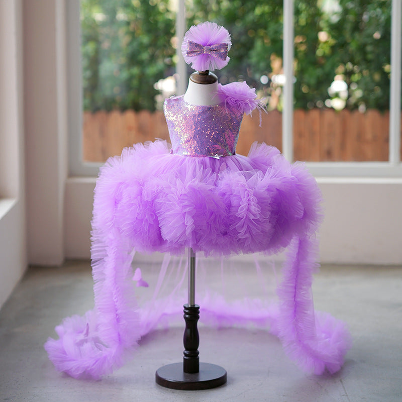 Spring Colorful Sequined Girl's Small Host
