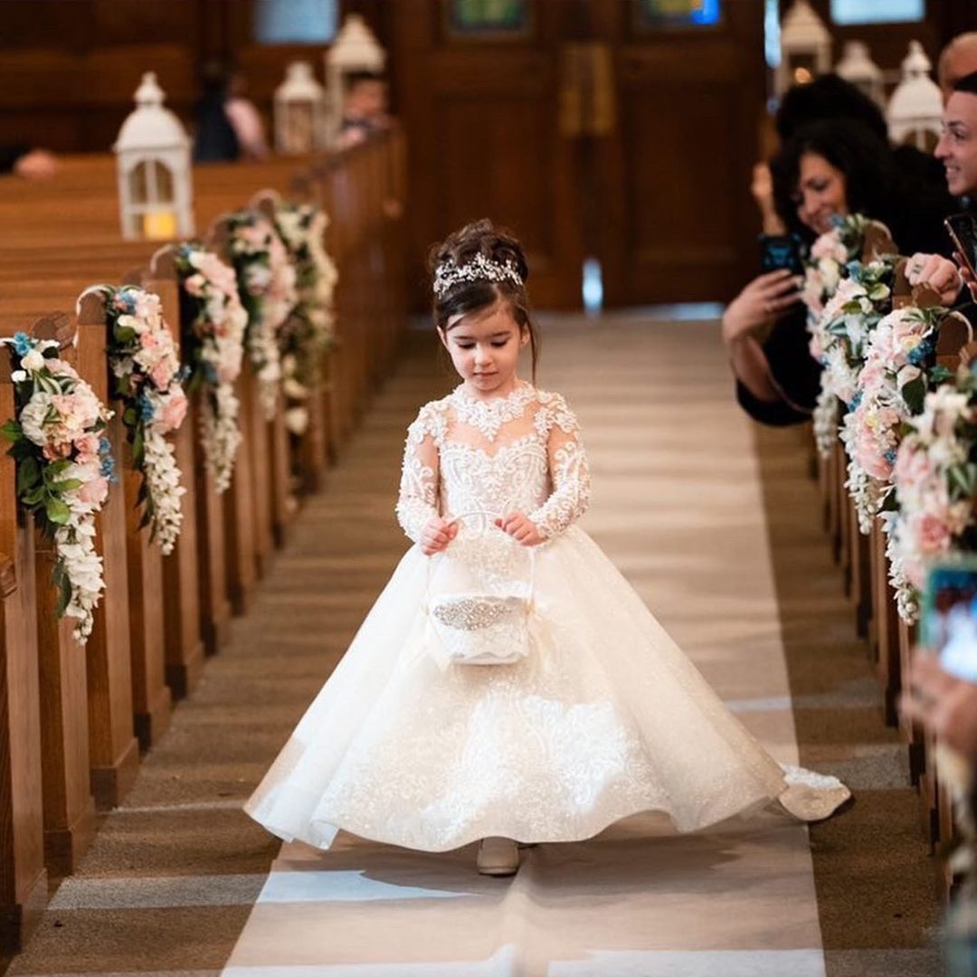 Children's Birthday Princess Dresses Of Bride Fellow Kids Bow Tulle Tutu Skirt