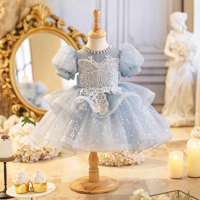 High-end Girl Princess Dress Tulle Tutu Costume