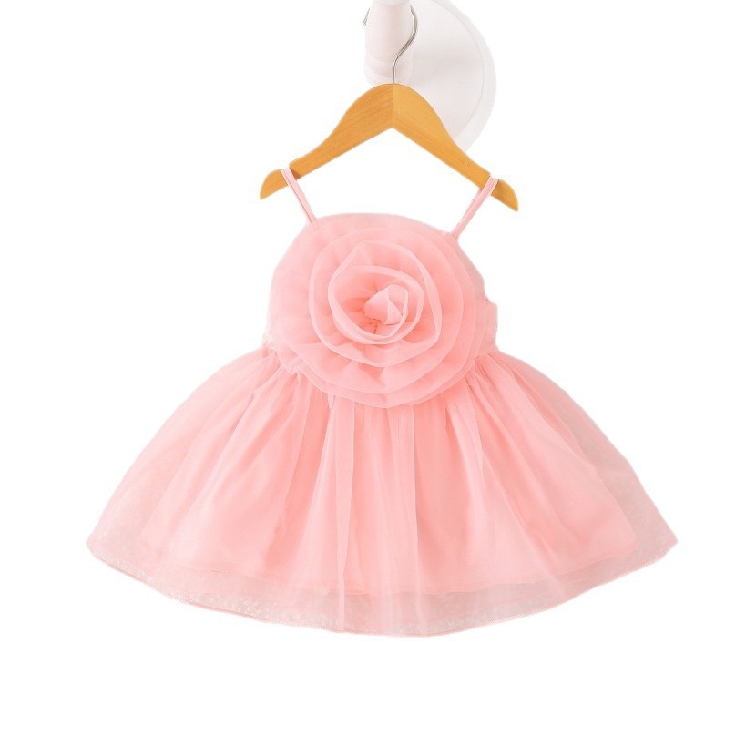 Baby And Toddler Floral Strap Mesh Dress