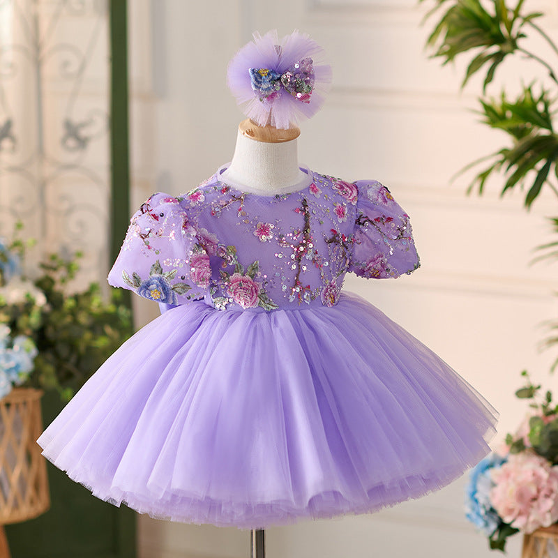 New Dream Purple Mori Style FARCENT Puff Sleeve Tulle Tutu Skirt