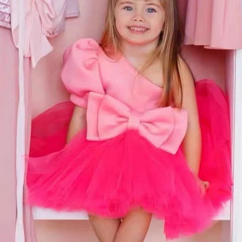Off-the-shoulder Puff Sleeve Party Dress