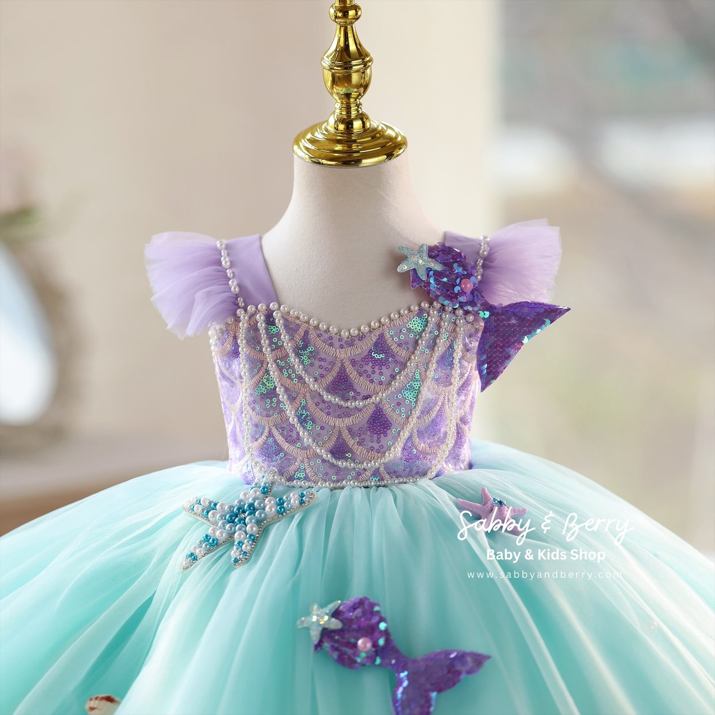ARIEL INSPIRED DRESS - Ready To Ship