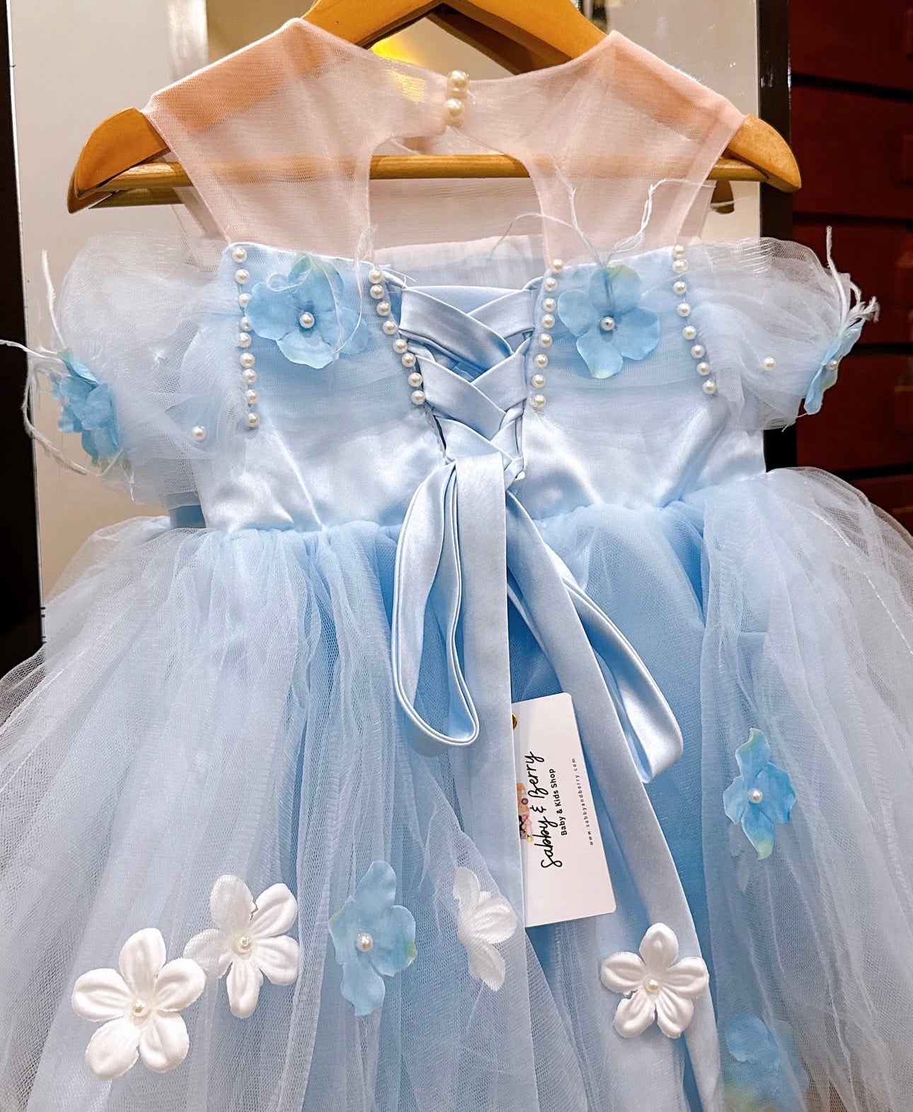 FAIRY LIGHT BLUE DRESS