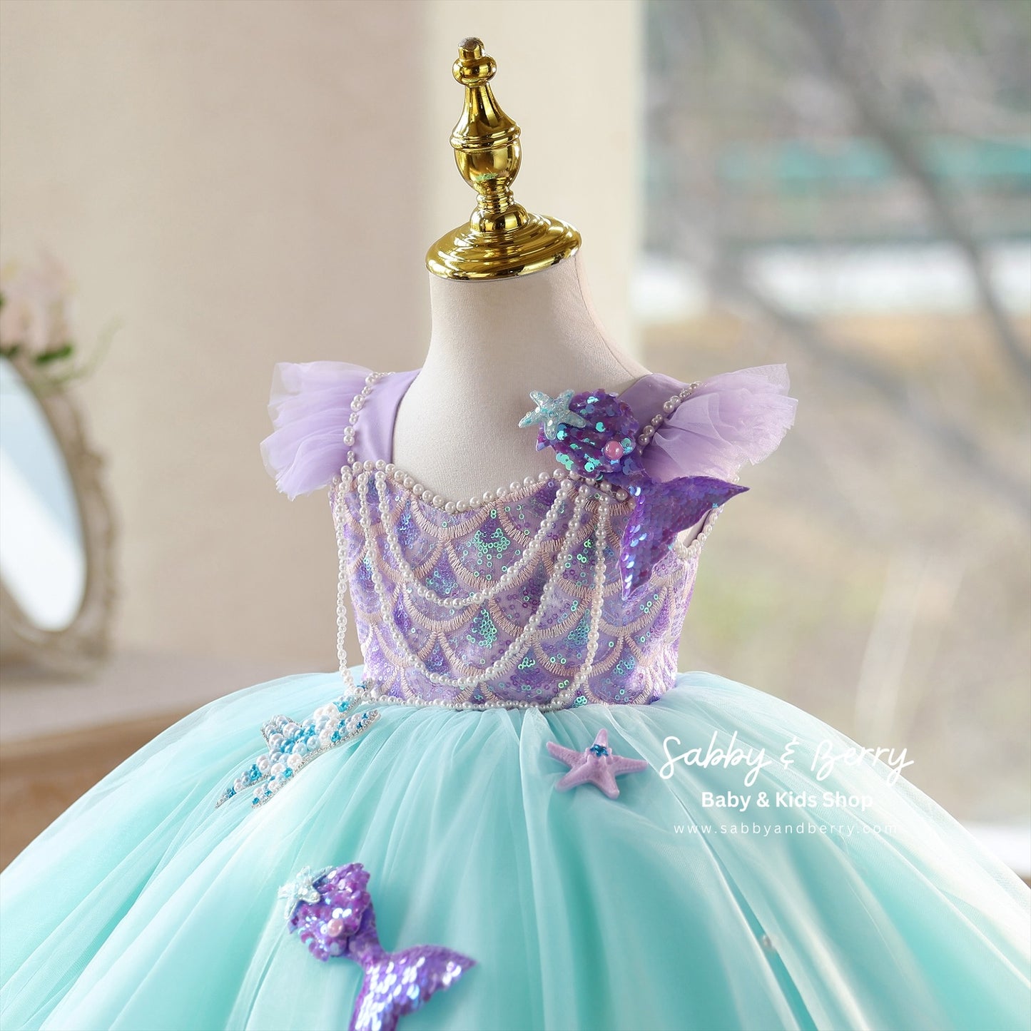 ARIEL INSPIRED DRESS - Ready To Ship