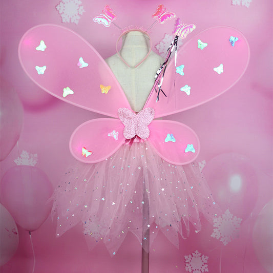 Factory Direct Luminous Butterfly Wings Three-Piece Set Luminous Butterfly Wings Four-Piece Set