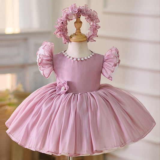 ADDISON DRESS - Bean Pink