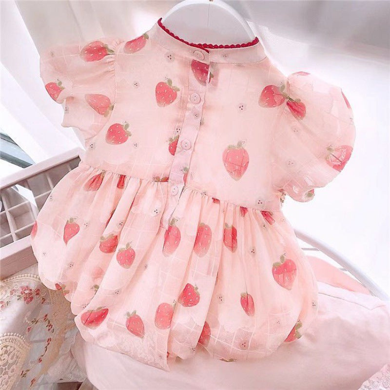 Newborn Baby Girl Jumpsuit One Month Old Princess Romper
