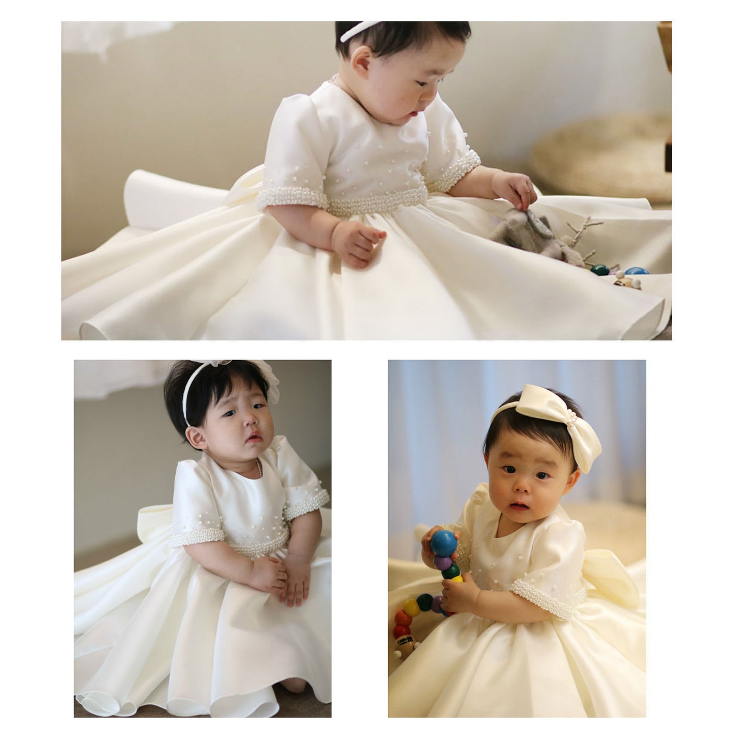 Girls Fashion Personality Solid Color Satin Dress