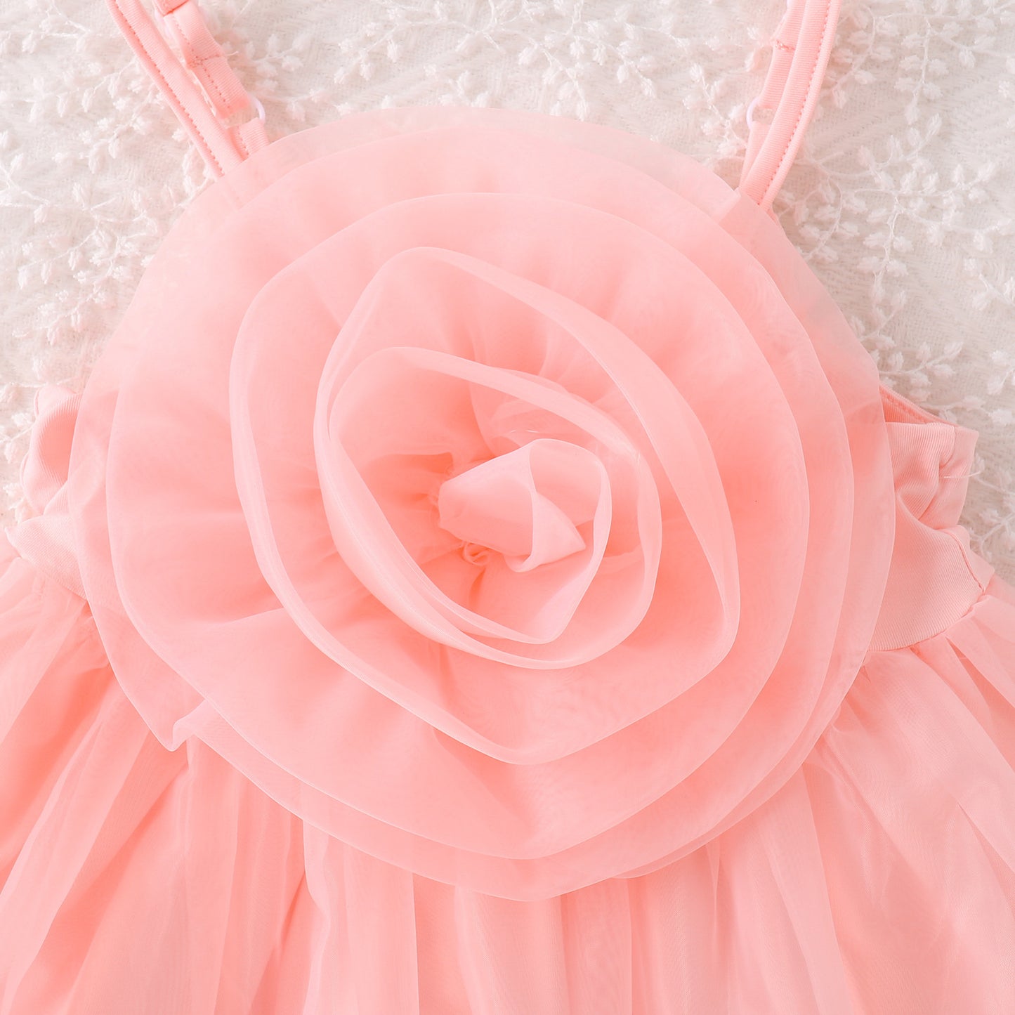 Baby And Toddler Floral Strap Mesh Dress