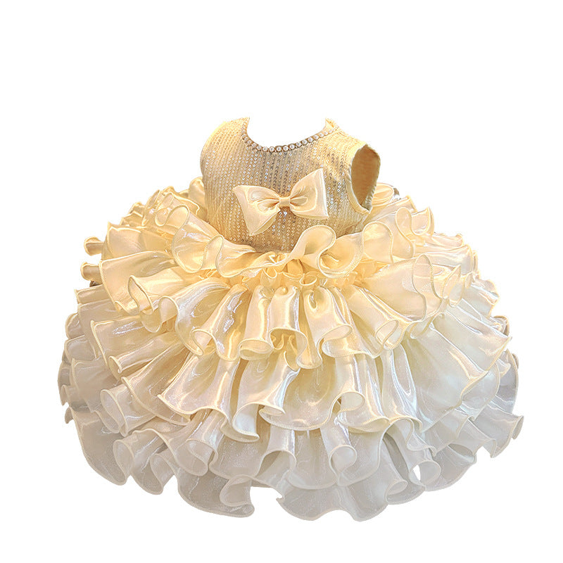 Affordable Luxury Birthday Princess Dress Performance Gown Wedding Flower Girl Dress