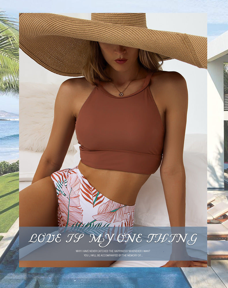 Modest Womens Two-piece Swimsuit With A Tank Top