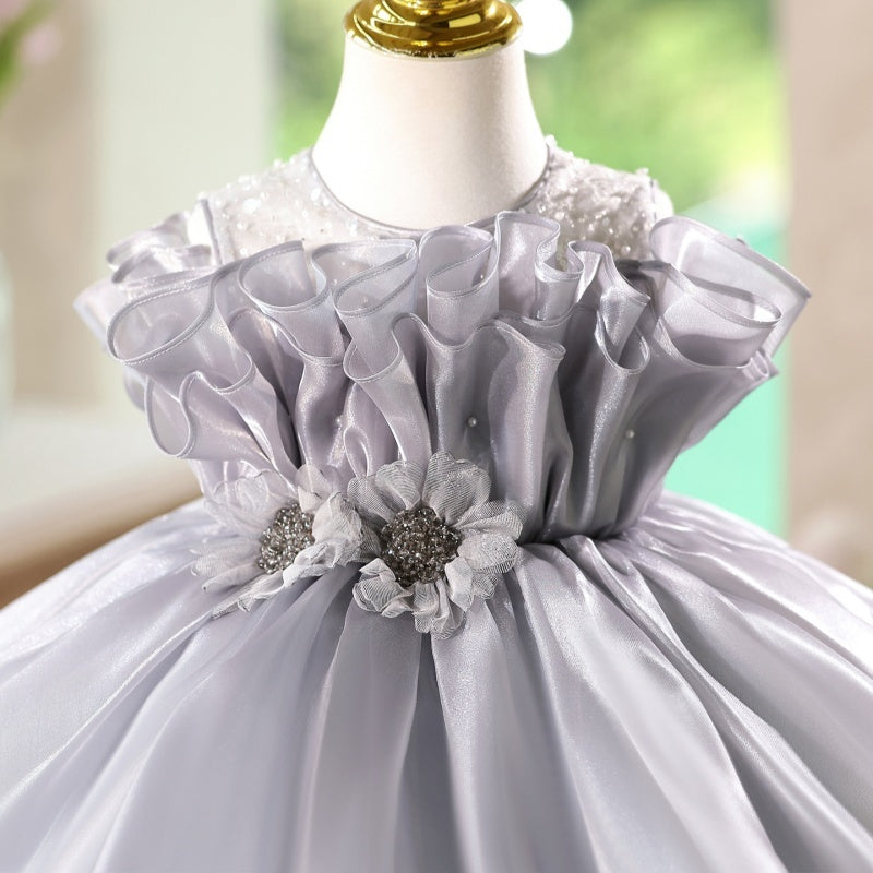 Light Luxury Minority High-end Girls' Birthday Banquet Ten-year-old Princess Dress Western Style