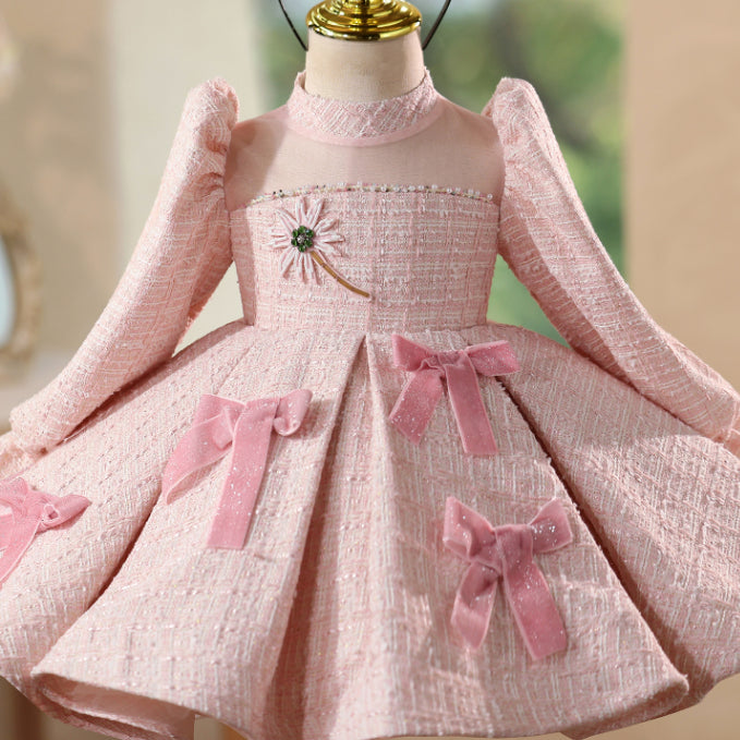 High-end Light-luxury Princess Dress For Little Girls To Wear While Playing The Piano