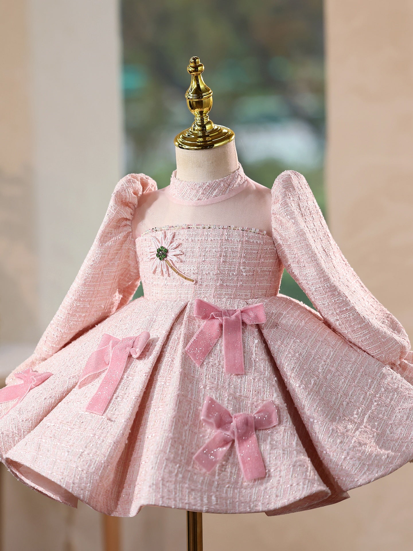 High-end Light-luxury Princess Dress For Little Girls To Wear While Playing The Piano