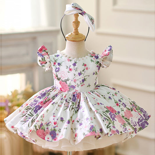 Fashion Personalized Girl's Flower Princess Dress