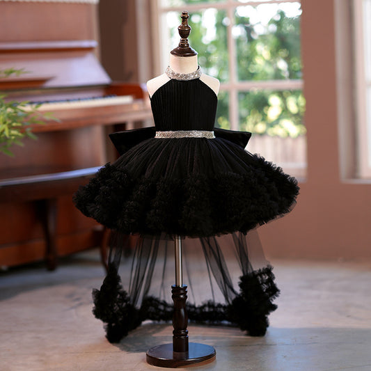 Girl's Black Autumn Princess Dress