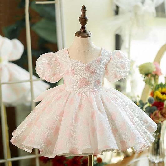 New Style Pink Girls' Summer Princess Dress