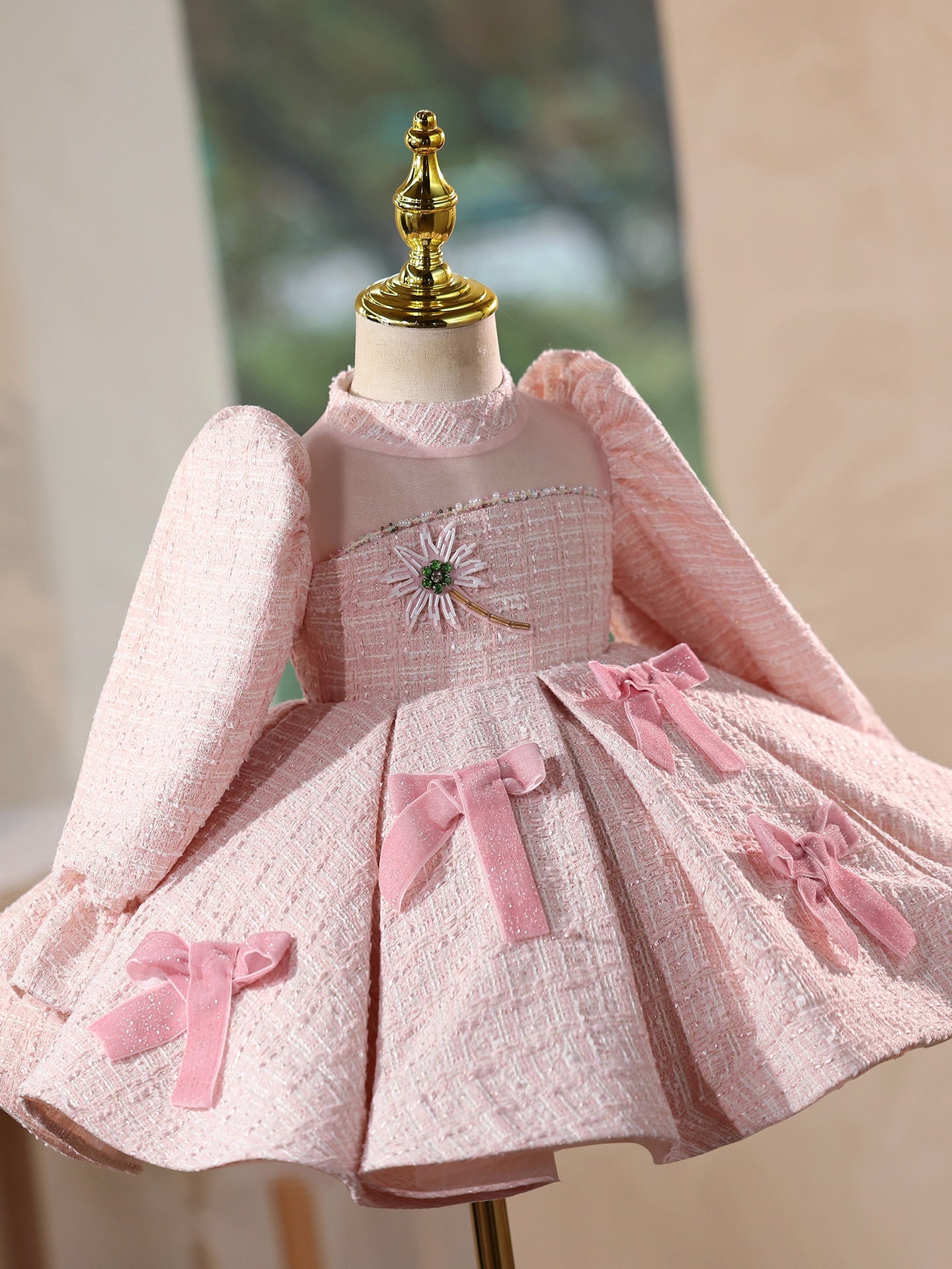 High-end Light-luxury Princess Dress For Little Girls To Wear While Playing The Piano