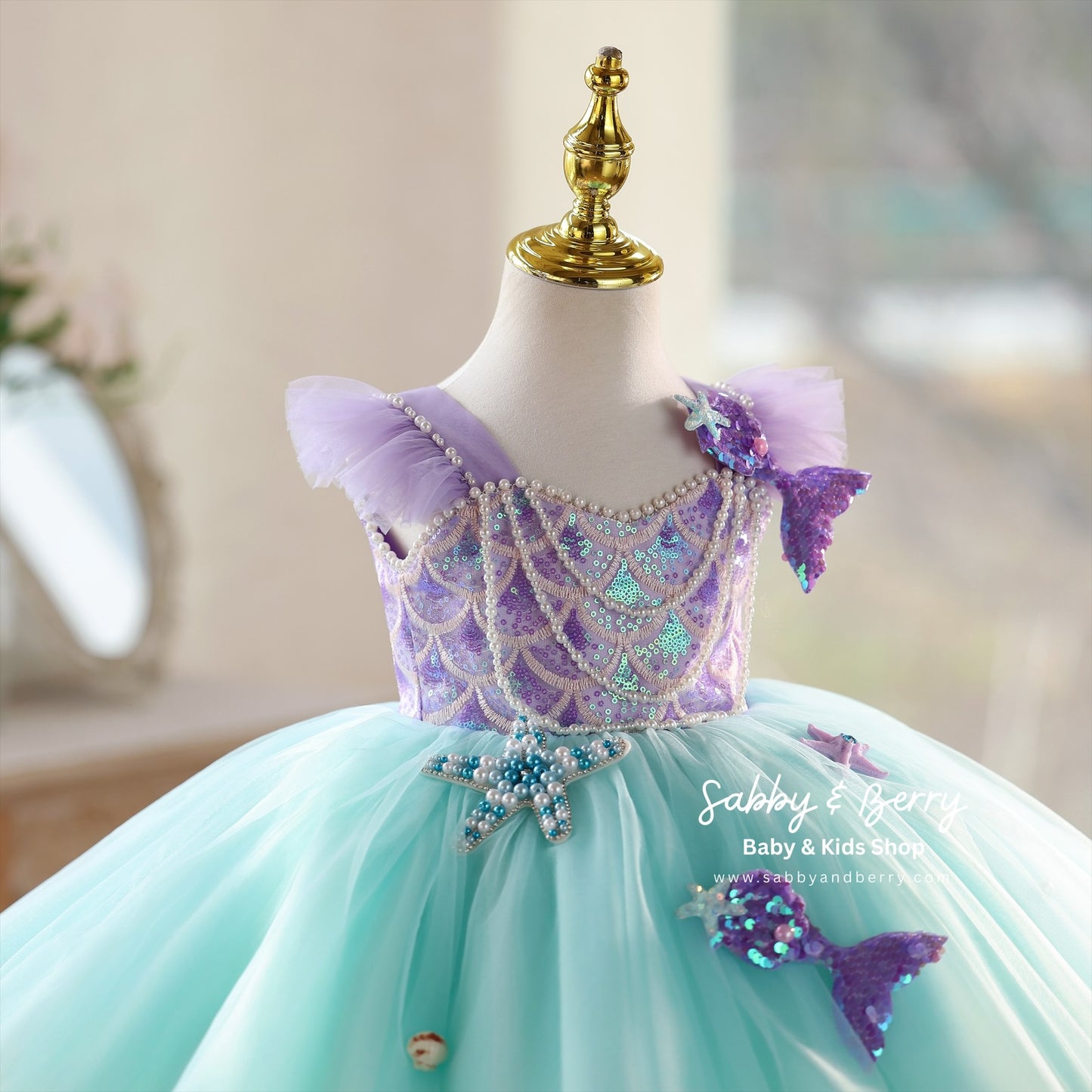 ARIEL INSPIRED DRESS - Ready To Ship