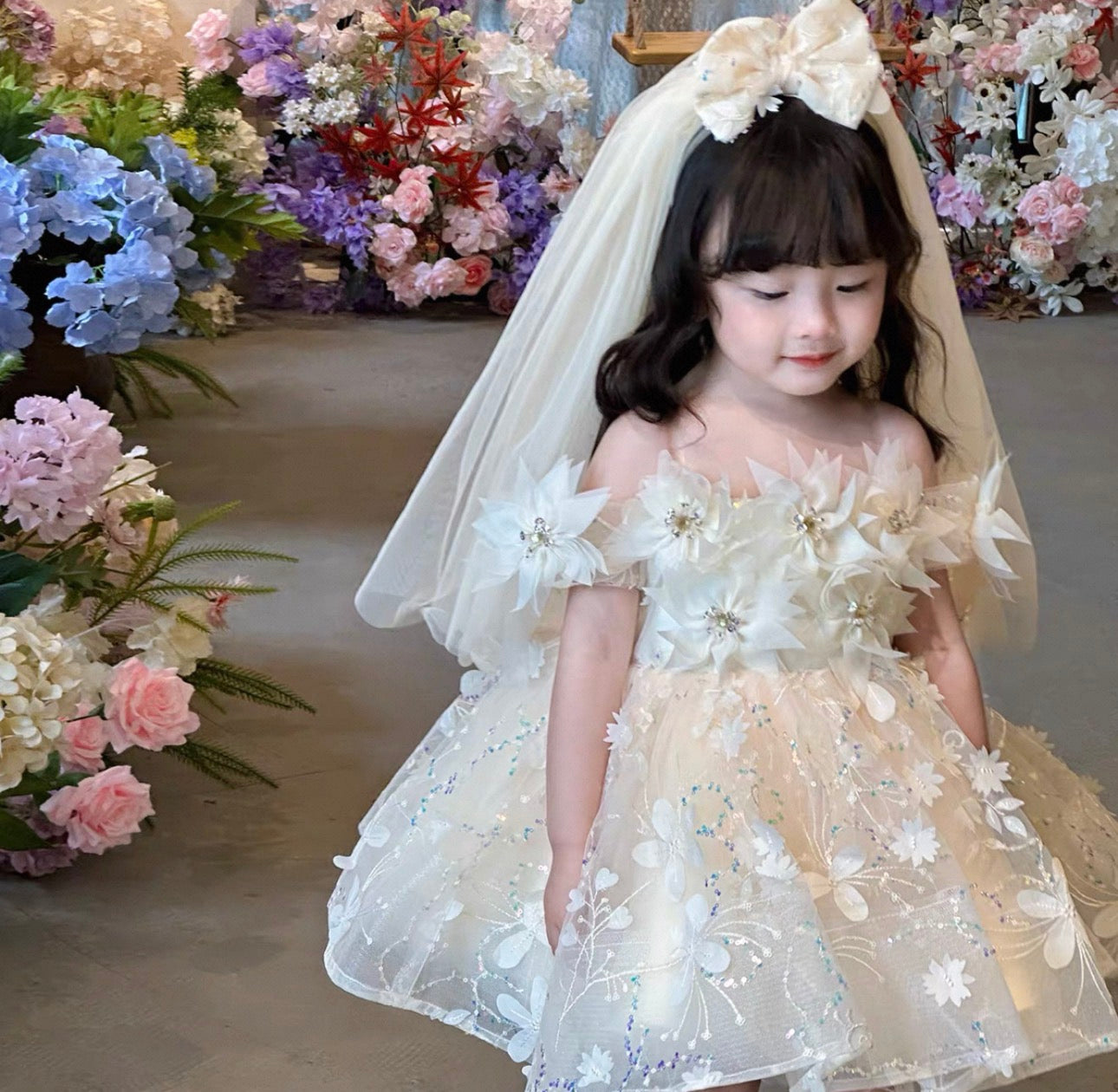 BRIELLA DRESS (With Veil)