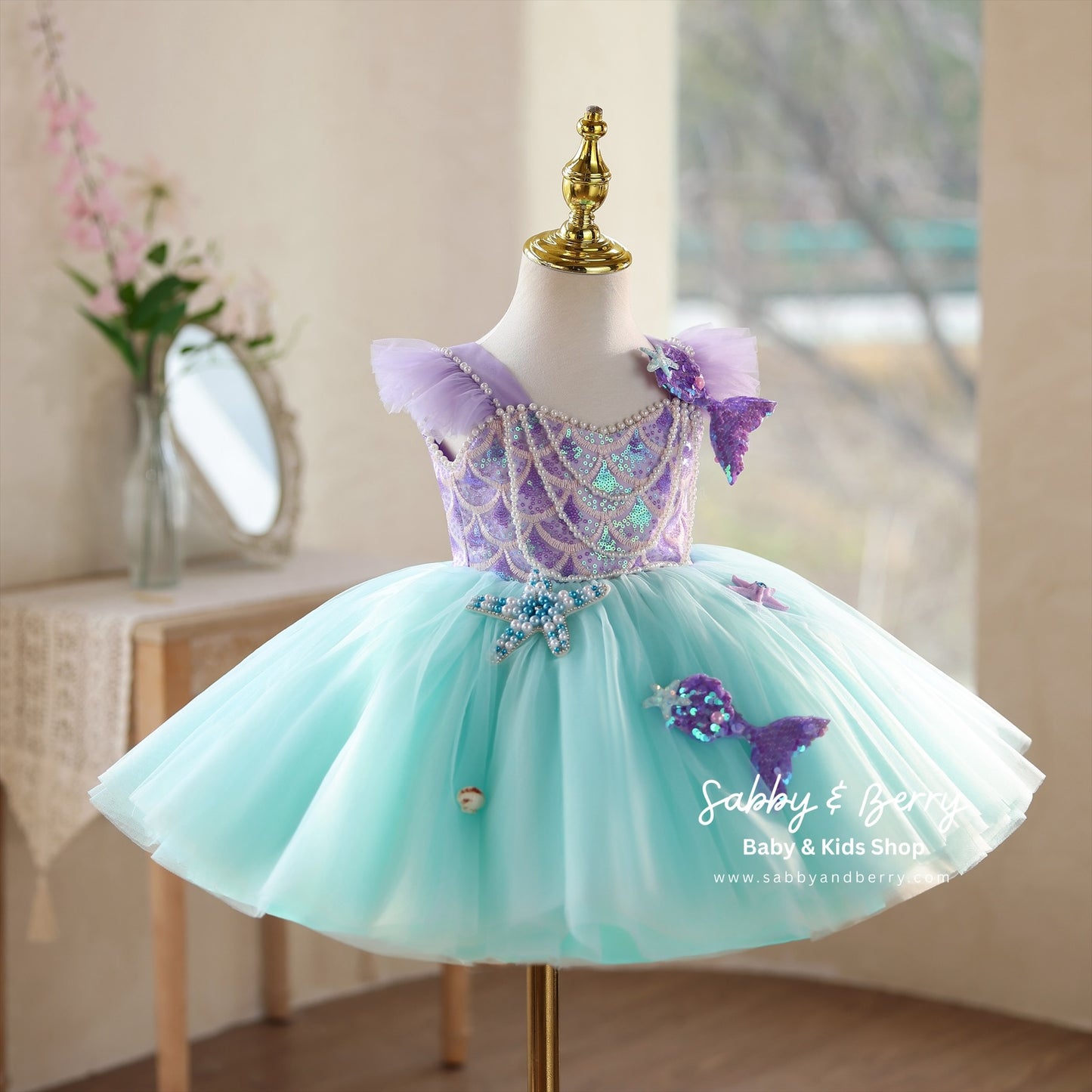 ARIEL INSPIRED DRESS - Ready To Ship