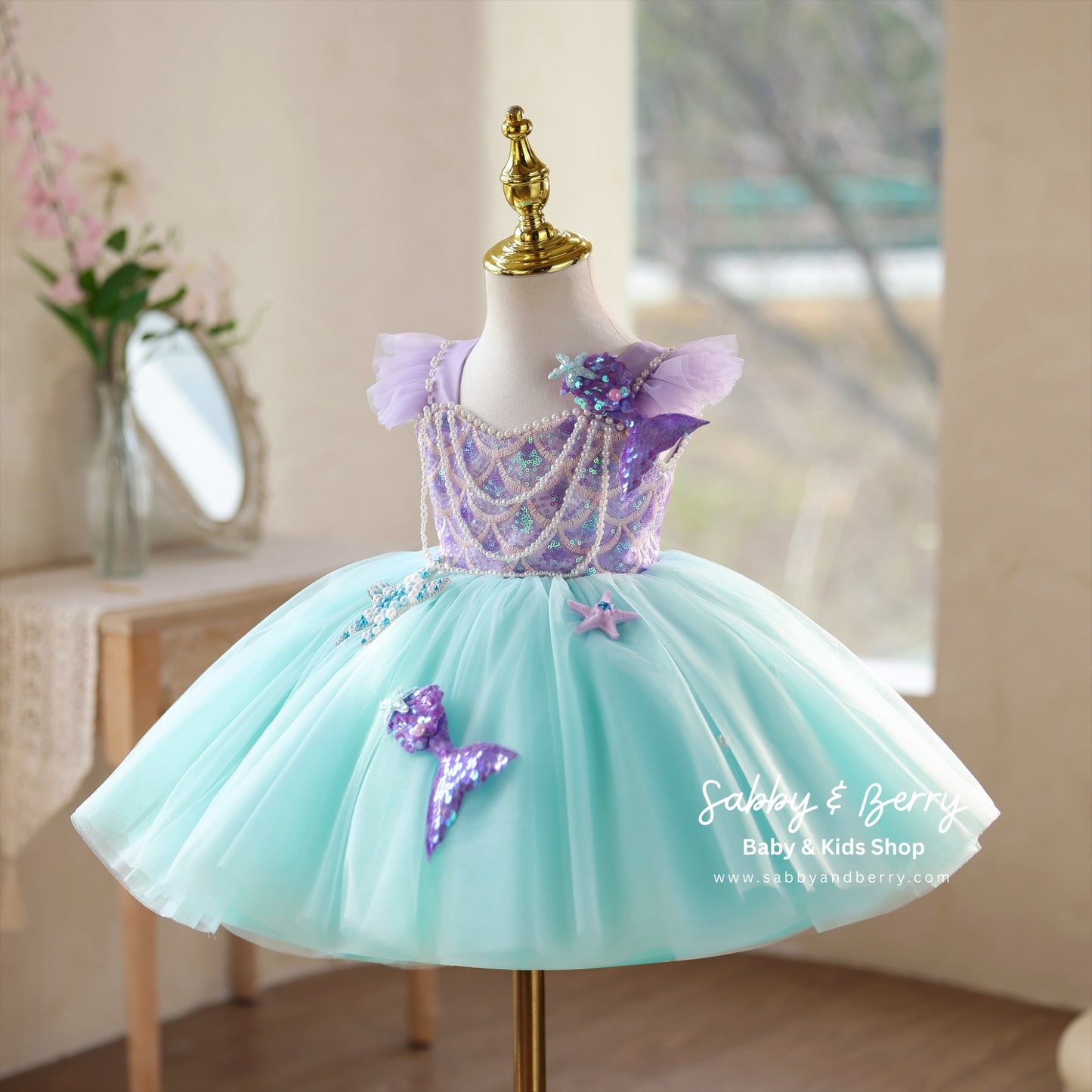 ARIEL INSPIRED DRESS - Ready To Ship