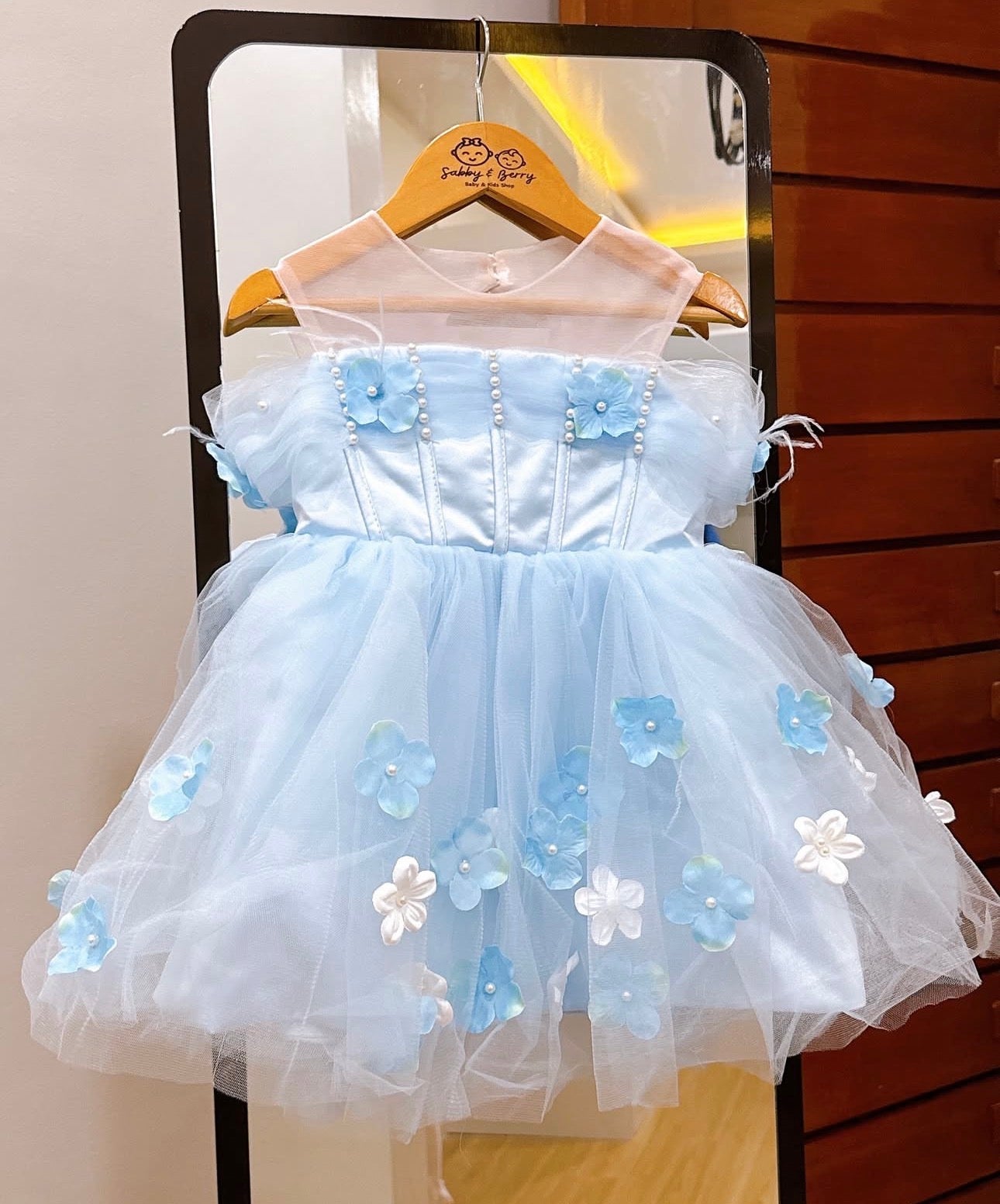 FAIRY LIGHT BLUE DRESS