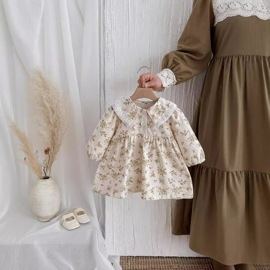 Girl's Fashion Personalized Floral Princess Dress