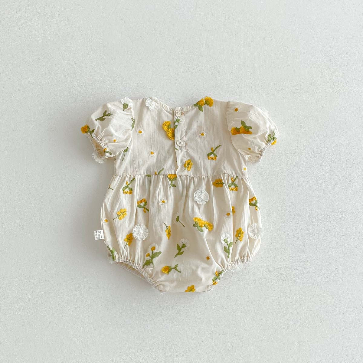 Embroidered Sunflower Thin Bottom-covering Rompers