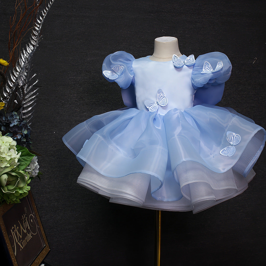 VENISHA DRESS - Blue