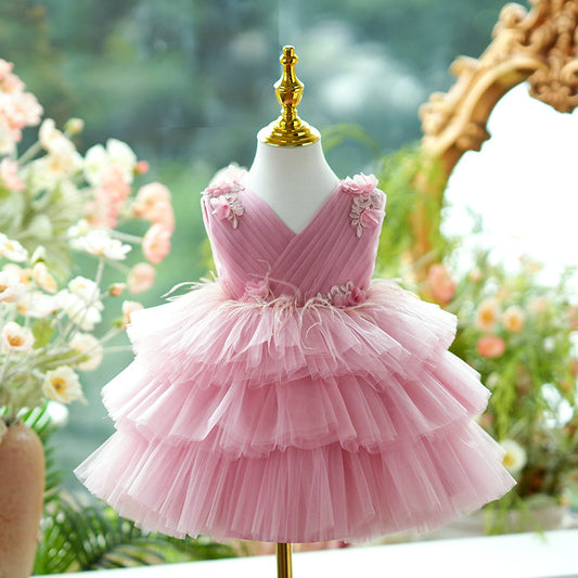 Girls Casual All-matching Loose Tulle Tutu Dress