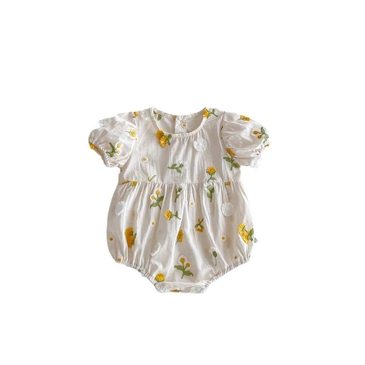 Embroidered Sunflower Thin Bottom-covering Rompers