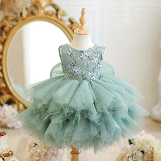 Girl's Mori Style Princess Birthday Party Dress