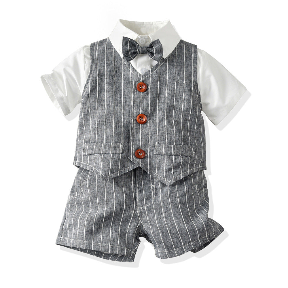 Short Sleeve Shirt Vest Shorts Fashion