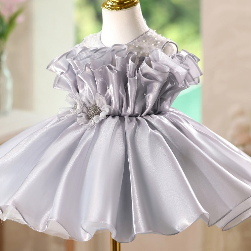 Light Luxury Minority High-end Girls' Birthday Banquet Ten-year-old Princess Dress Western Style