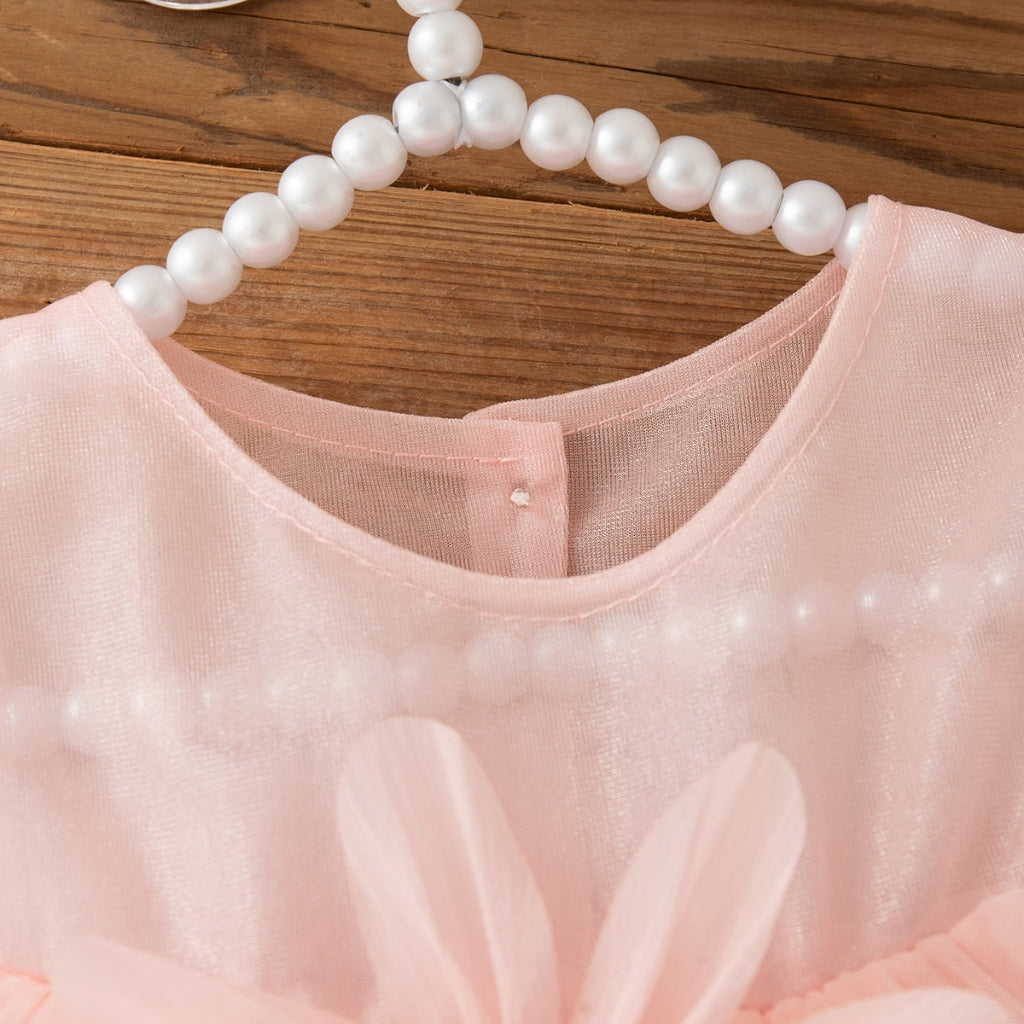 Summer New Baby Girl Princess Dress, Sweet Flower Bow Children'S Clothing Suitable For Birthday Parties (9 Months -3 Years Old)