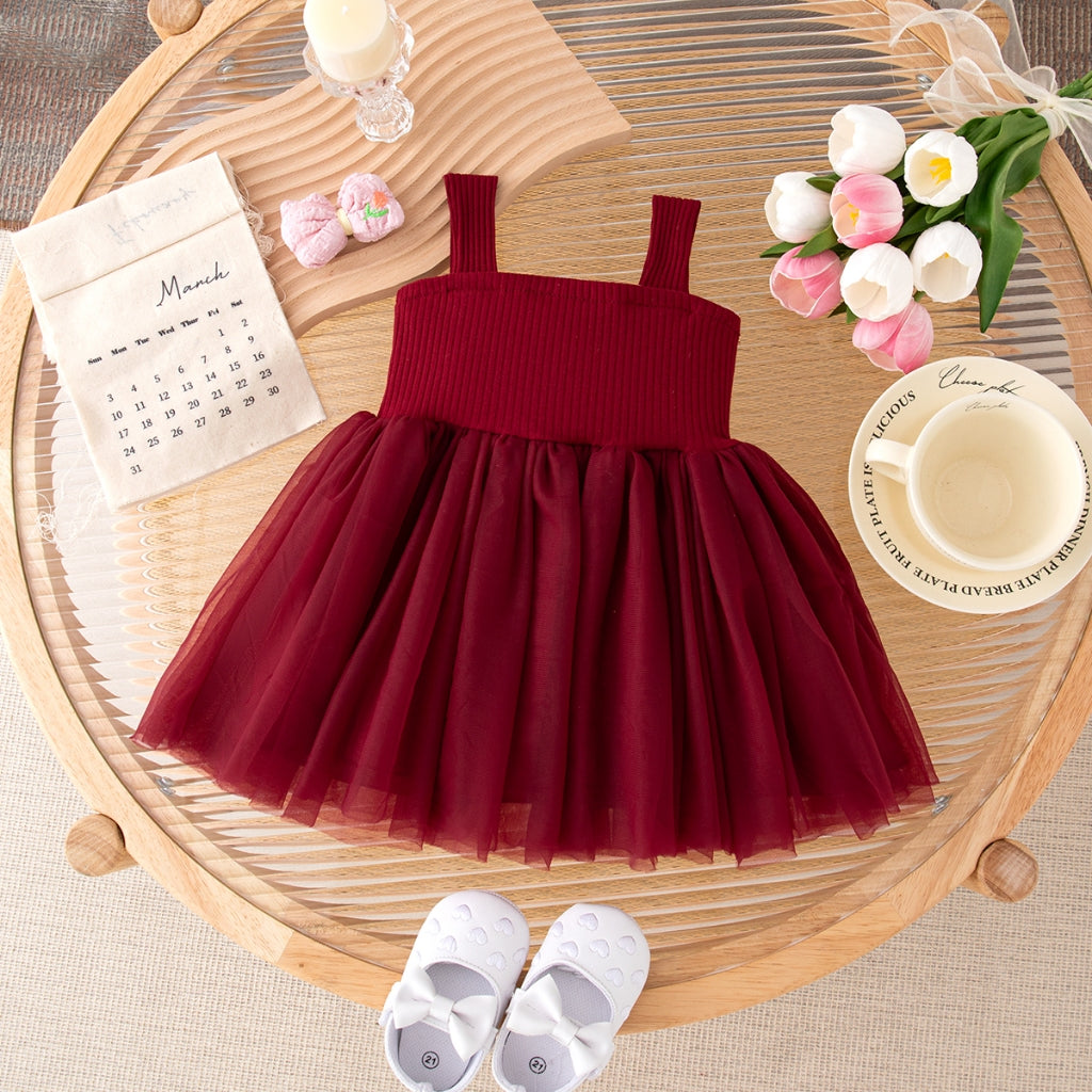 Summer New Princess Style Baby Girl Dress, Sweet Bow Children'S Clothing For Christmas Parties (9 Months -4 Years Old)