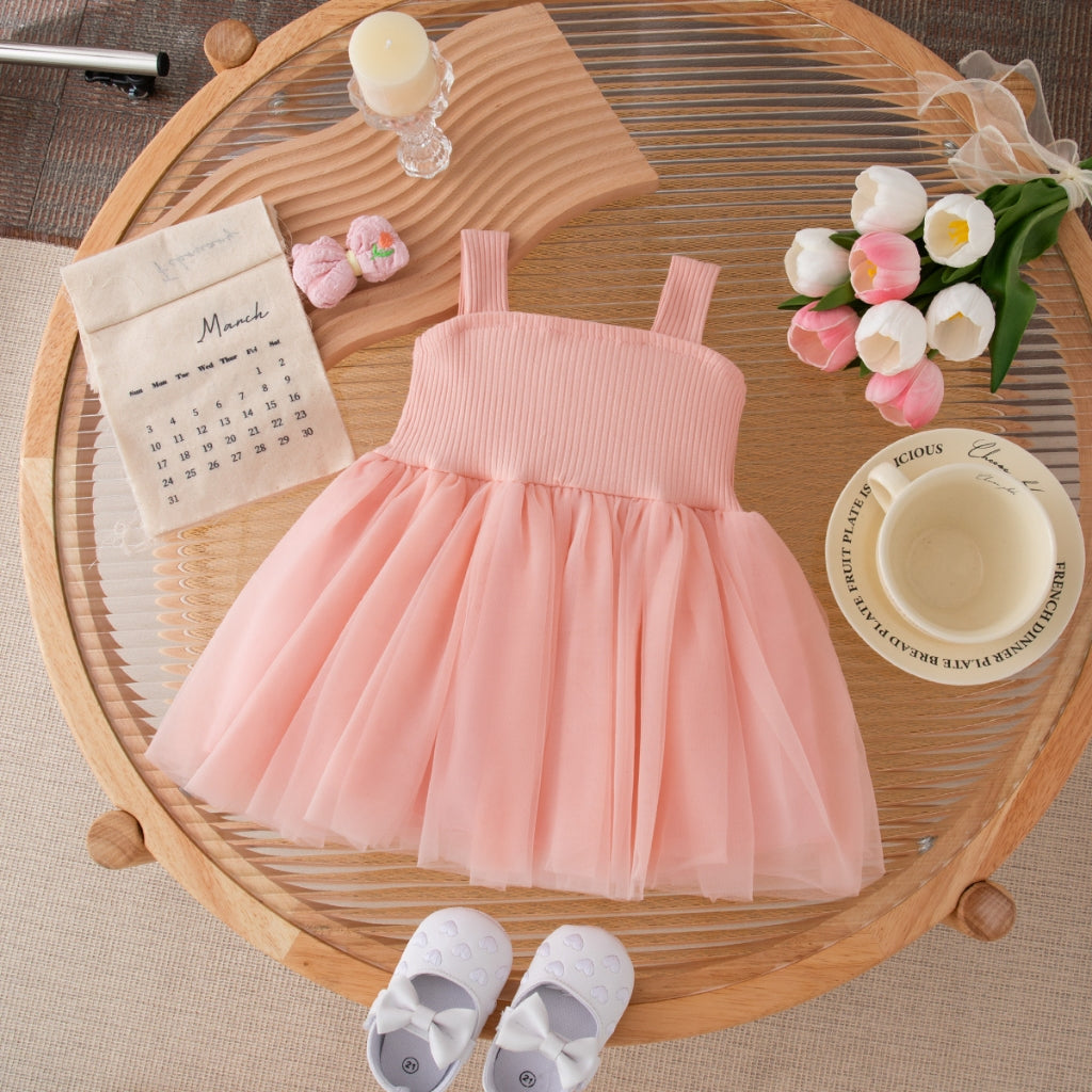 Summer New Princess Style Baby Girl Dress, Sweet Bow Children'S Clothing For Christmas Parties (9 Months -4 Years Old)