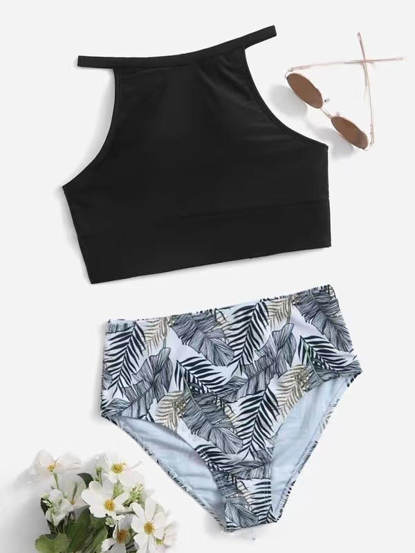 Modest Womens Two-piece Swimsuit With A Tank Top